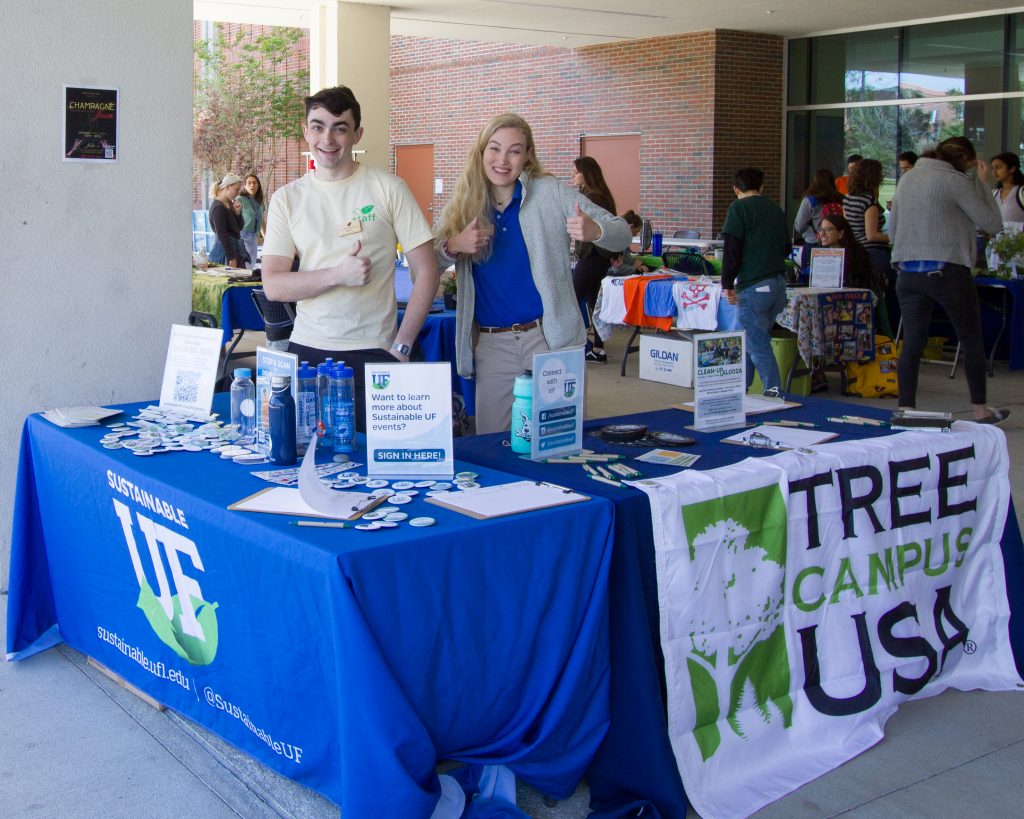 Tree Campus USA is tabling at the Sustainability Showcase alongside Sustainable UF
