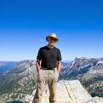 UF professor Stephen Mulkey hiking.