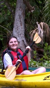 UF student and Green Gator of the Month Rocket Walker