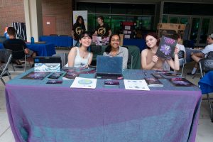 Cinema Verde students tabling for the sustainability showcase.
