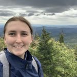 Madeline Stewart, UF student, enjoying some free time hiking in the mountains.